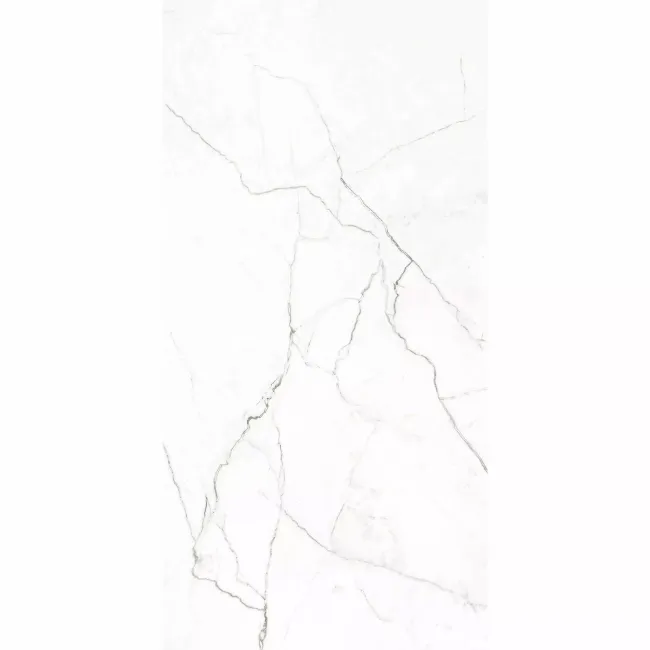 Roca Lincoln White Marble Look Matt Large Porcelain Tile 600x1200mm