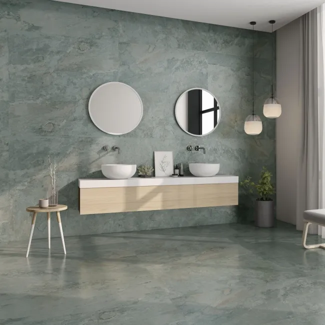 Nordic Sage Slate Look Slip Resistant Porcelain Tile 600x1200mm