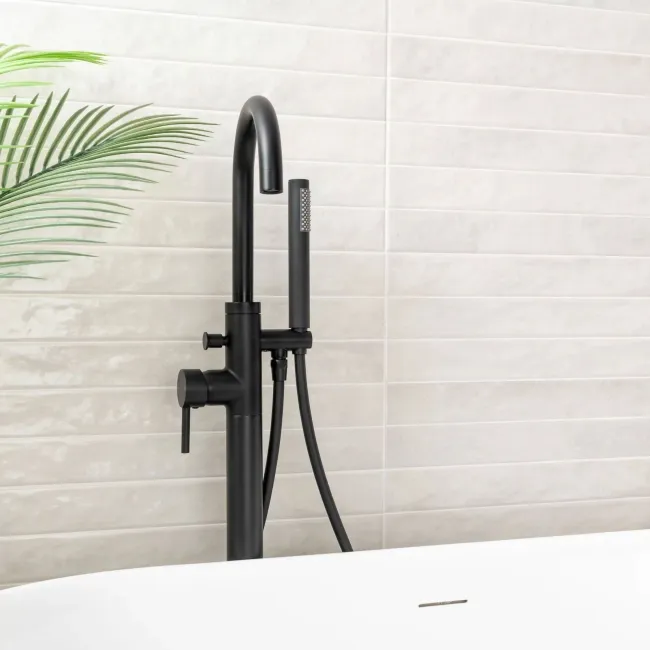 Ponto White Stone Look Gloss Ceramic Tile 316x600mm