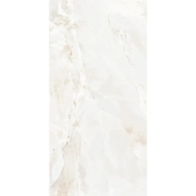 Onix Ivory Marble Look Polished Porcelain Tile 600x1200mm