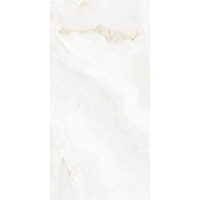 Onix Ivory Marble Look Polished Porcelain Tile 600x1200mm
