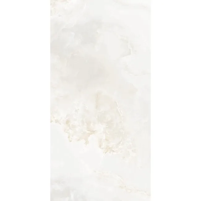 Onix Ivory Marble Look Polished Porcelain Tile 600x1200mm