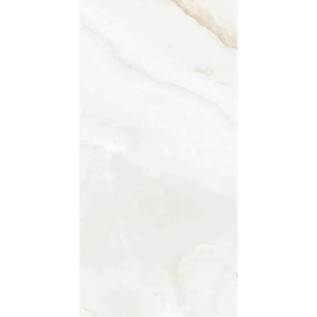 Onix Ivory Marble Look Polished Porcelain Tile 600x1200mm