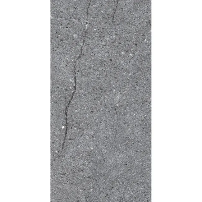 California Graphite Stone Look Matt Porcelain Tile 300x600mm