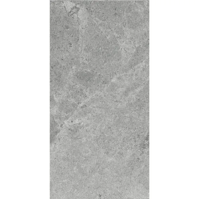 Mons Grey Limestone Look Matt Porcelain Tile 300x600mm