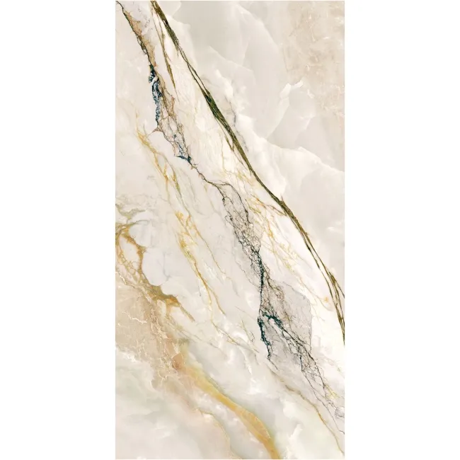 Florance Ivory Marble Look Polished Porcelain Tile 600x1200mm