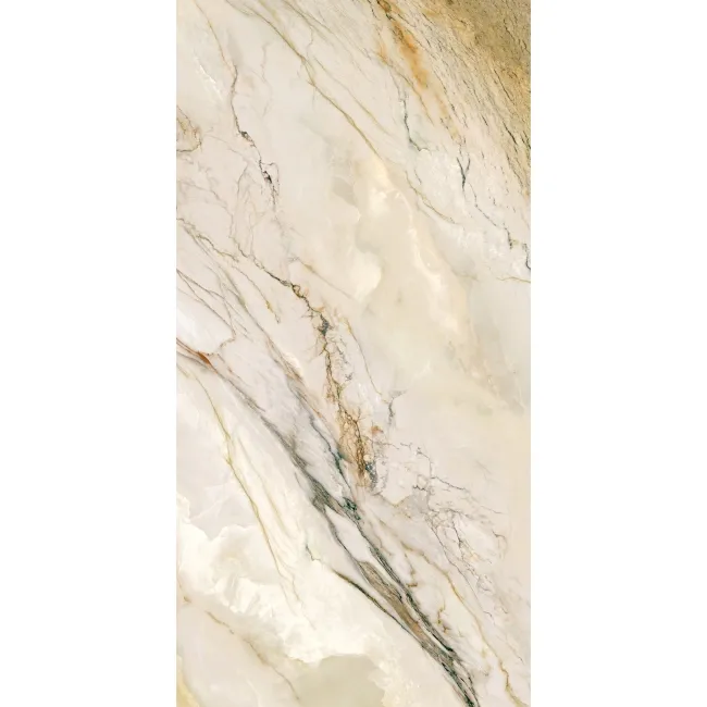 Florance Ivory Marble Look Polished Porcelain Tile 600x1200mm