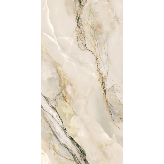 Florance Ivory Marble Look Polished Porcelain Tile 600x1200mm