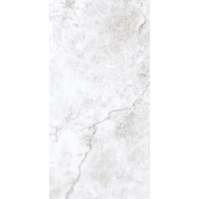Angel Light Grey Stone Look Gloss Ceramic Tile 400x800mm