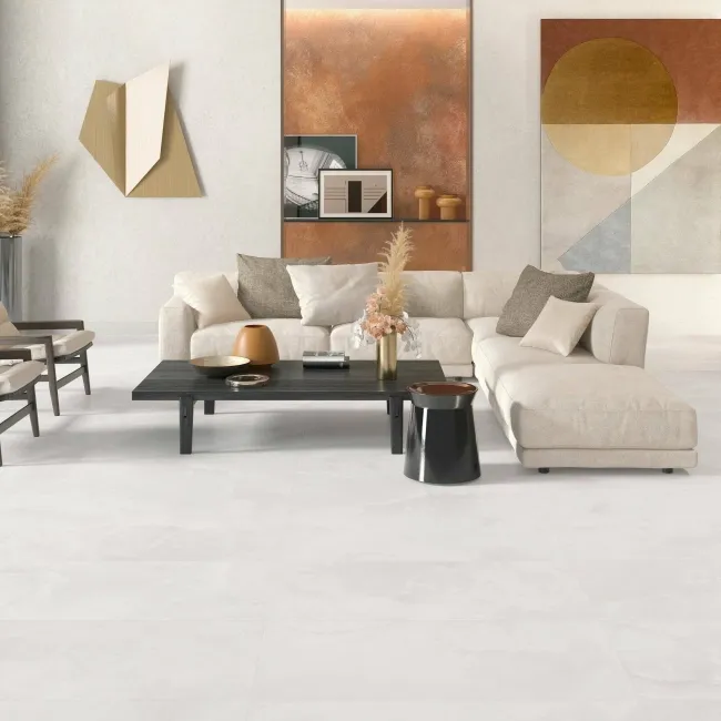 Precious White Onyx Look Silk Porcelain Tile 600x1200mm