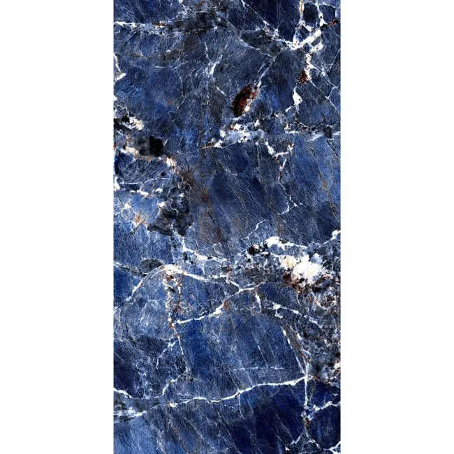 Galaxy Blue Marble Look Polished Porcelain Tile 1200x600mm