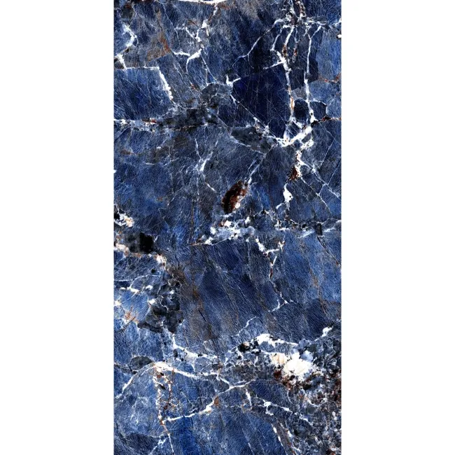 Galaxy Blue Marble Look Polished Porcelain Tile 1200x600mm