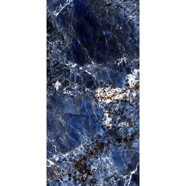 Galaxy Blue Marble Look Polished Porcelain Tile 1200x600mm