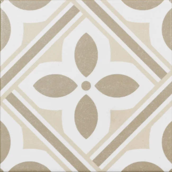 Atenea Beige Mixed Pattern Look Slip Resistant Porcelain Tile 200x200mm