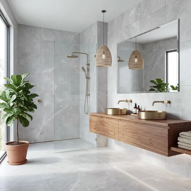 Cassio White Stone Look Matt Porcelain Tile 600x600mm