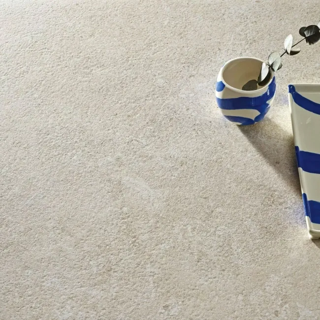 Roca Avalon Beige Stone Look Matt Porcelain Floor Tile 600x600mm
