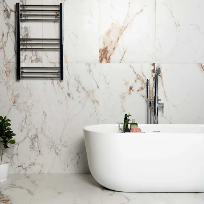 Barnaby White Marble Look Matt Porcelain Tile 600x1200mm