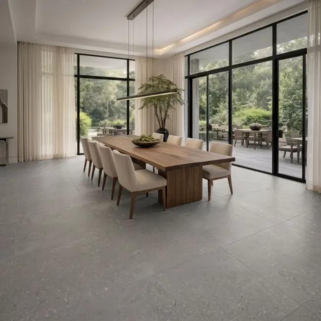 Cobbles Taupe Stone Look Matt Ceramic Tile 600x600mm