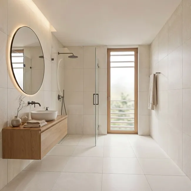 Concept Beige Concrete Look Slip Resistant Porcelain Tile 600x600mm