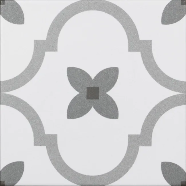 Delfos Blue Mixed Pattern Look Slip Resistant Porcelain Tile 200x200mm