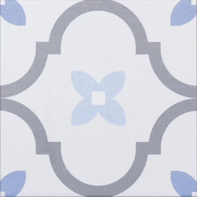 Delfos Grey Mixed Pattern Look Slip Resistant Porcelain Tile 200x200mm