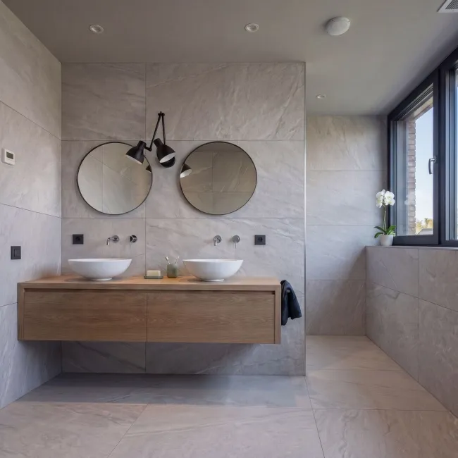 Durban Grey Stone Look Matt Porcelain Tile 600x1200mm