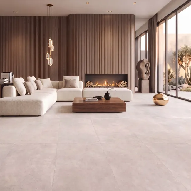 Galactic Grey Concrete Look Slip Resistant Porcelain Tile 1200x600mm