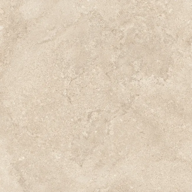 Pero Beige Cross Travertine Look Matt Porcelain Tile 600x600mm