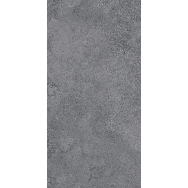 Pero Anthracite Cross Travertine Matt Porcelain Tile 298x600mm