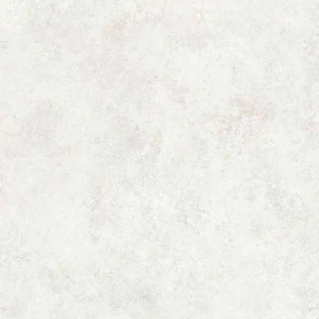 Gravity White Cross Cut Travertine Matt Porcelain Tile 600x600mm