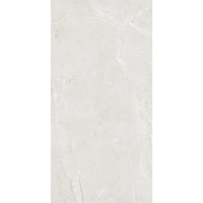 Monza Light Grey Stone Look Matt Porcelain Tile 600x1200mm