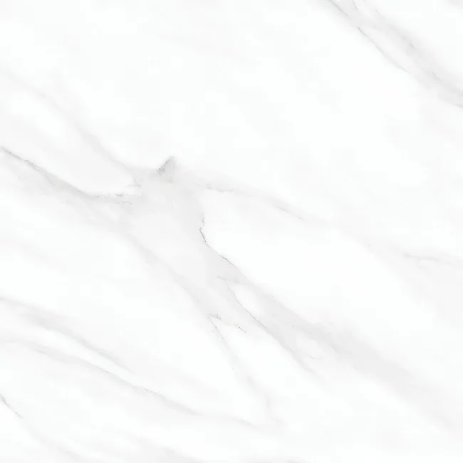 Polar White Marble Look Matt Porcelain Tile 600x600mm