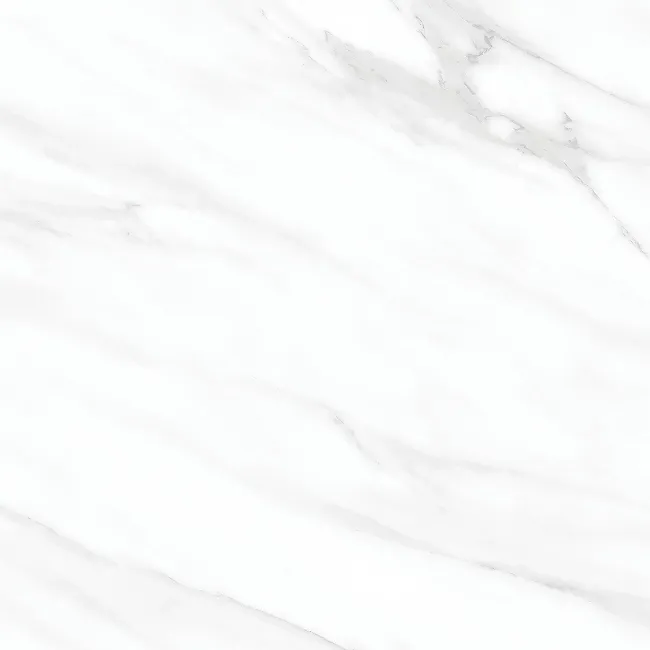 Polar White Marble Look Matt Porcelain Tile 600x600mm