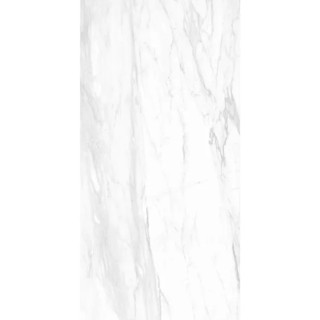 Elenora White Marble Look Polished Porcelain Tile 600x1200mm