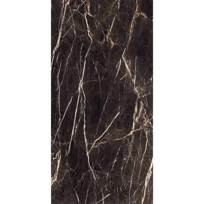 Laurent Black Marble Look Matt Porcelain Tile 600x1200mm