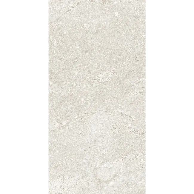 Granada White Limestone Look Matt Porcelain Tile 298x600mm