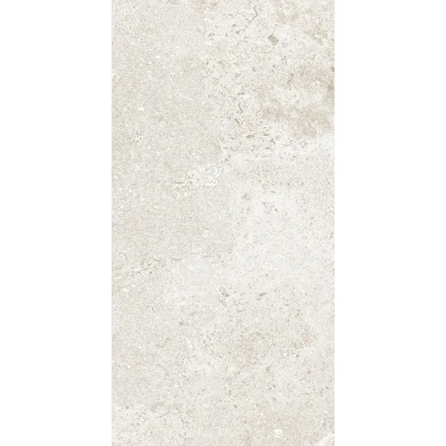 Granada White Limestone Look Matt Porcelain Tile 298x600mm