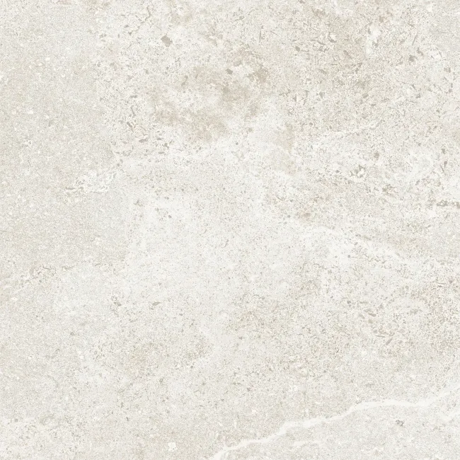 Granada White Limestone Look Matt Porcelain Tile 600x600mm