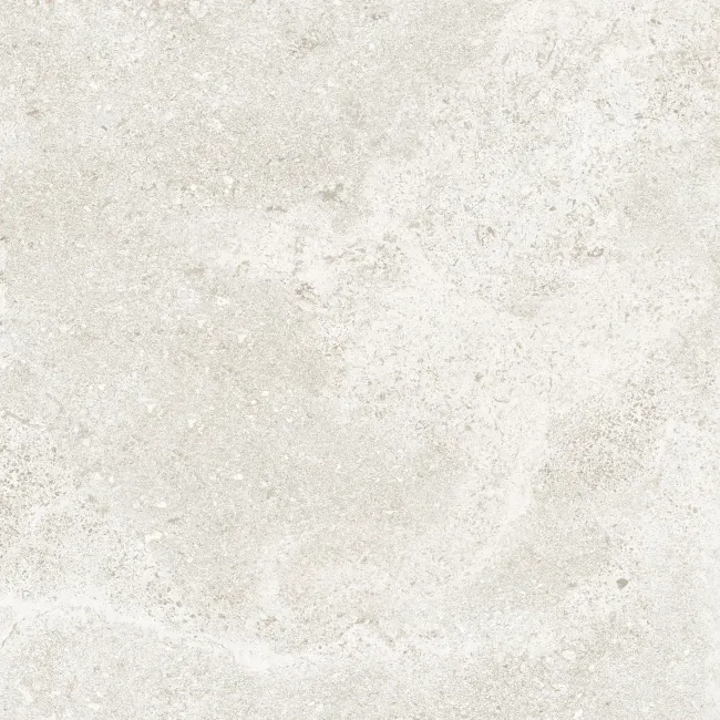 Granada White Limestone Look Matt Porcelain Tile 600x600mm
