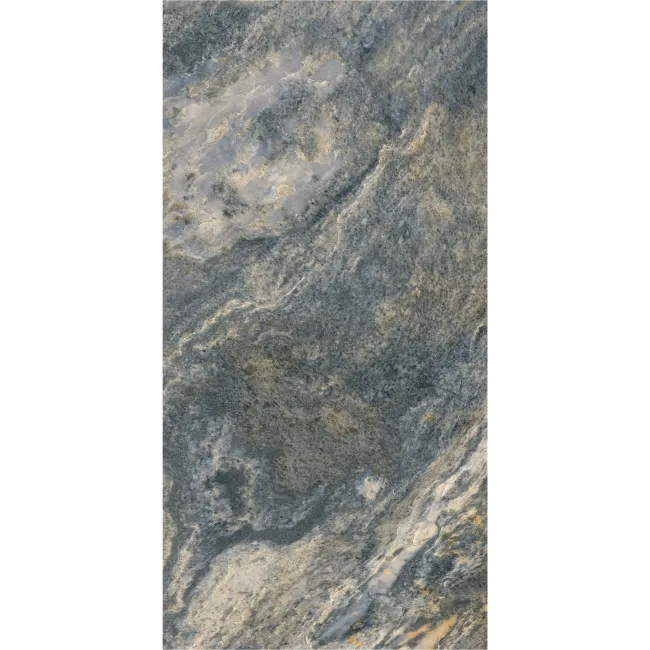 Icon Blue Quartzite Look Matt Porcelain Tile 300x600mm