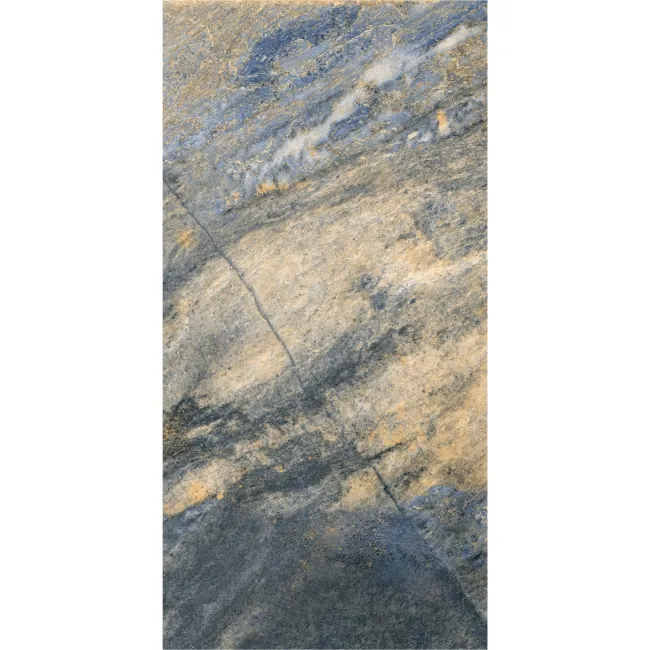 Icon Blue Quartzite Look Matt Porcelain Tile 300x600mm