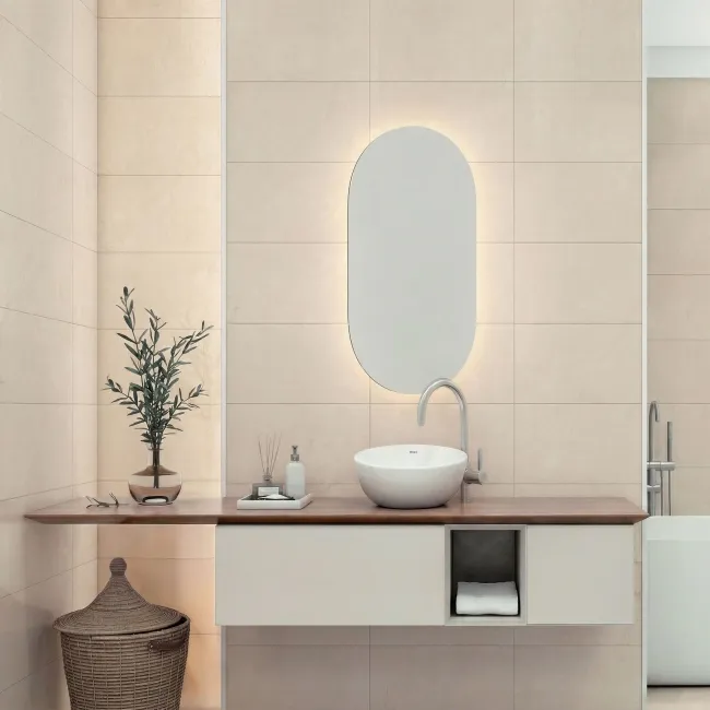 Imperium Ivory Marble Look Matt Porcelain Tile 300x600mm