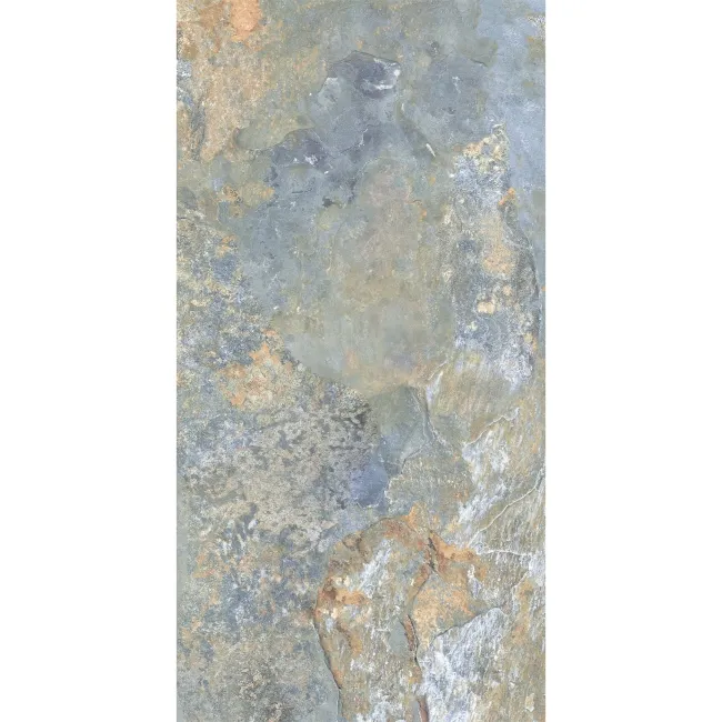 Ko Samui Blue Slate Look Matt Porcelain Tile 300x600mm