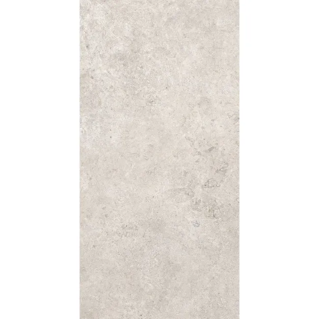 Roca Limestone Look White Matt Porcelain Tile 300x600mm