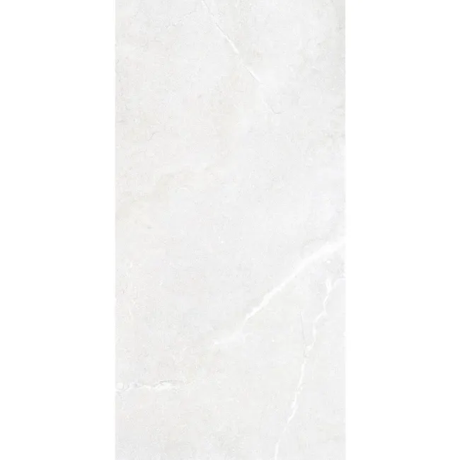 Lucca White Stone Look Matt Porcelain Tile 600x1200mm