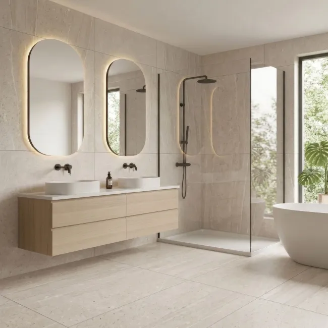 Pergamon Light Grey Stone Look Matt Porcelain Tile 1200x1200mm