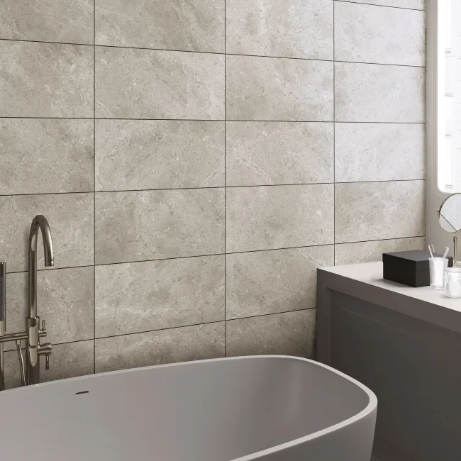 Bourke Brown Stone Look Matt Porcelain Tile 600x298mm