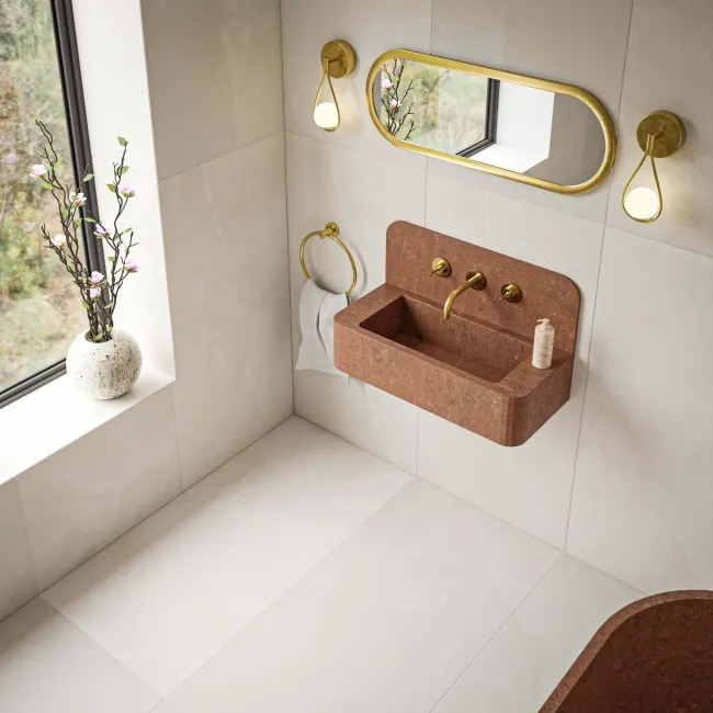 Precious Ivory Onyx Look Silk Porcelain Tile 600x1200mm