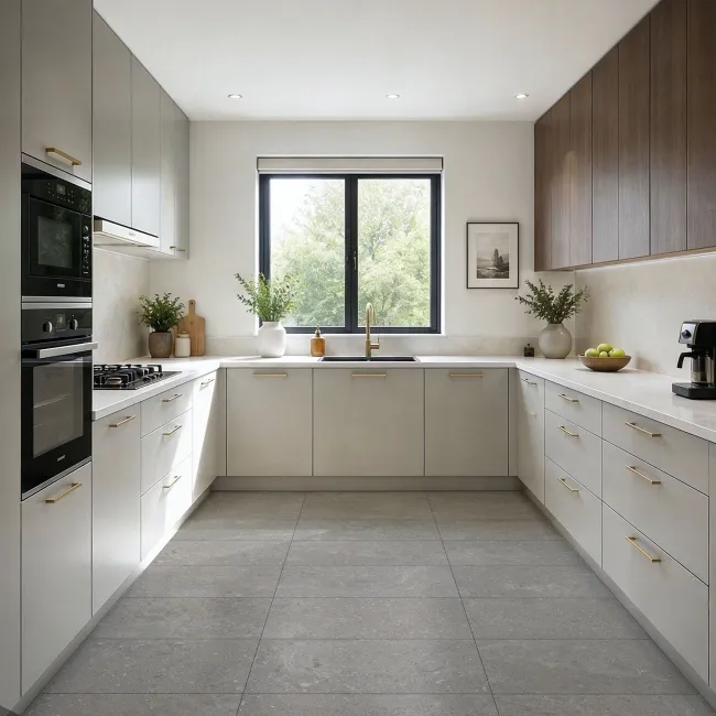 Cobbles Taupe Stone Look Matt Ceramic Tile 298x600mm