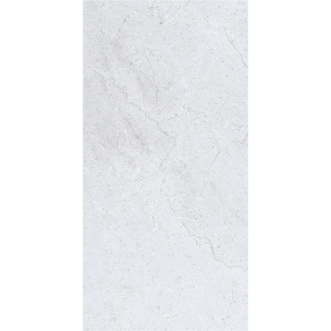 Bourke Light Grey Stone Look Matt Porcelain Tile 600x298mm